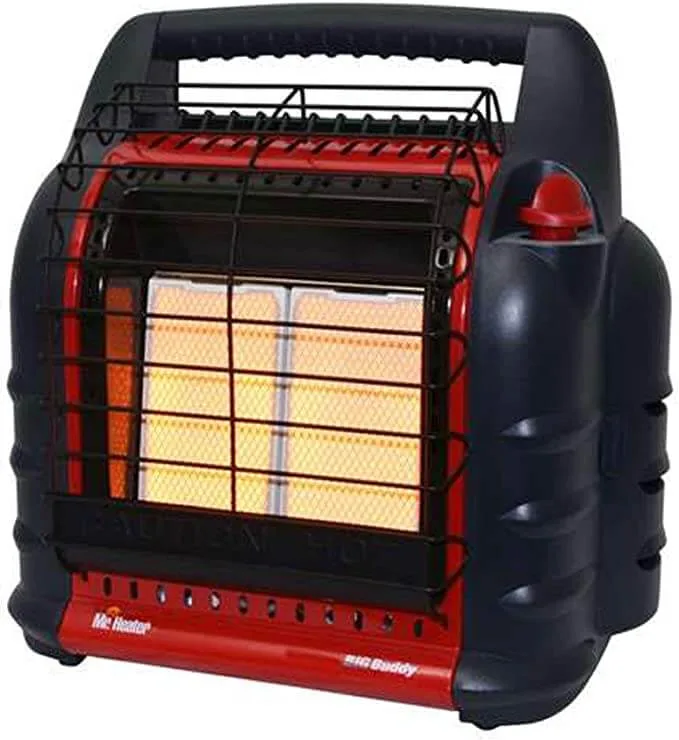 propane heater in color red and black